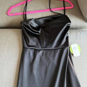 Cowl neck special occasion dress